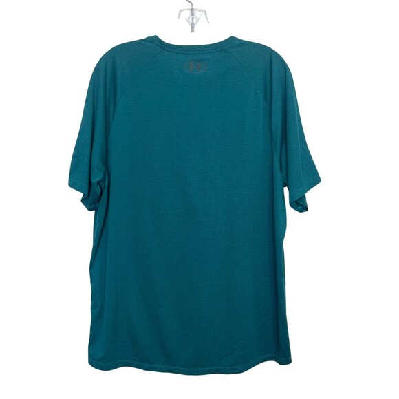 Under Armour Tshirt Teal Green Mens Large Loose Fit - Picture 2 of 7